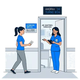 Atención por el doctor